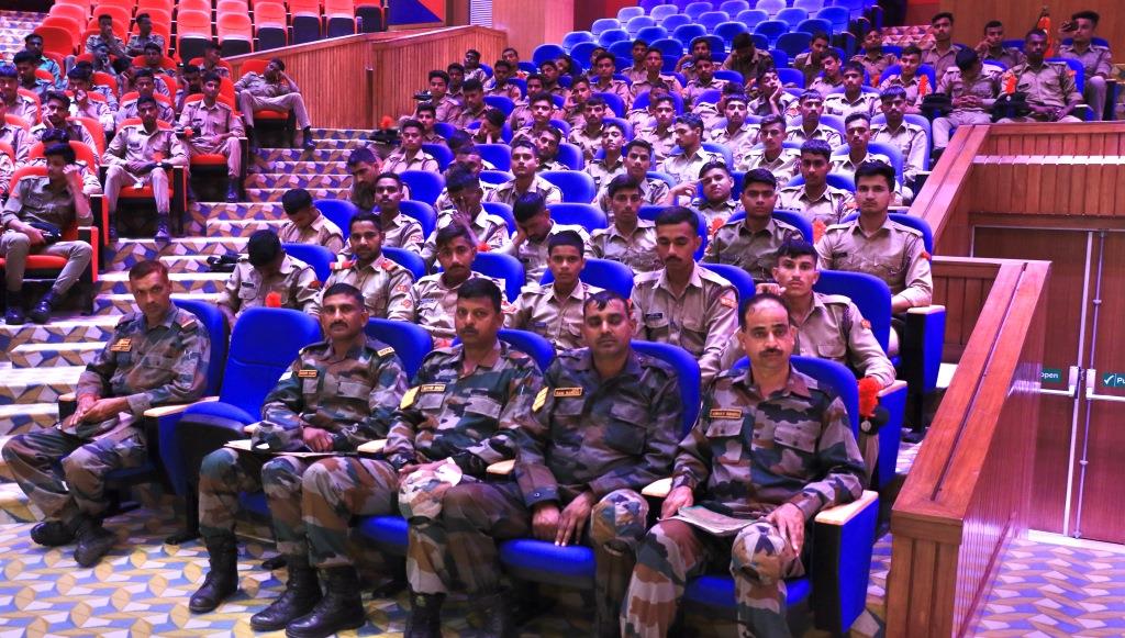 Sharda University's Vice-Chancellor addressed the Cadets of the NCC Team on 26th Oct 2021