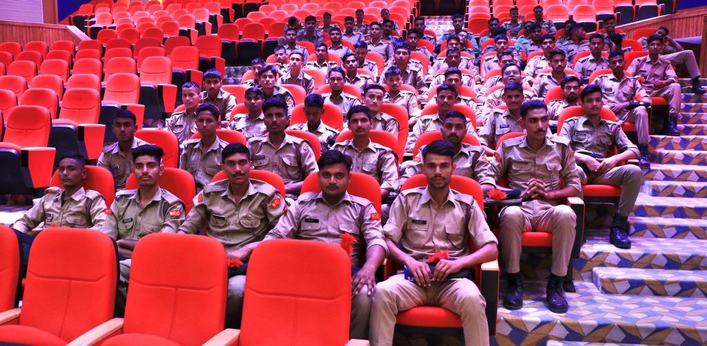 Sharda University's Vice-Chancellor addressed the Cadets of the NCC Team on 26th Oct 2021