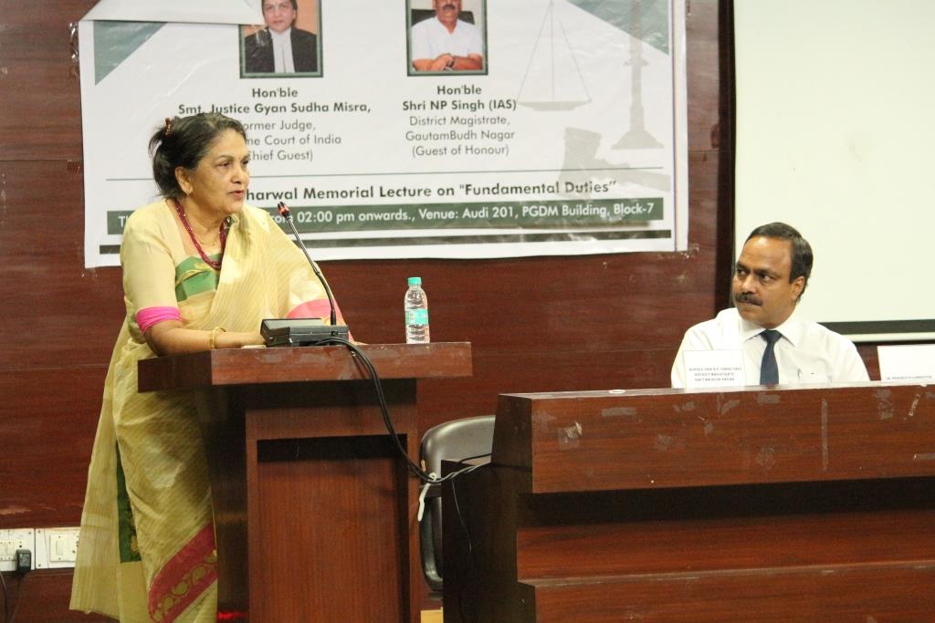 Hon'ble Smt Justice Gyan Sudha Misra, Former Judge, Supreme Court of India