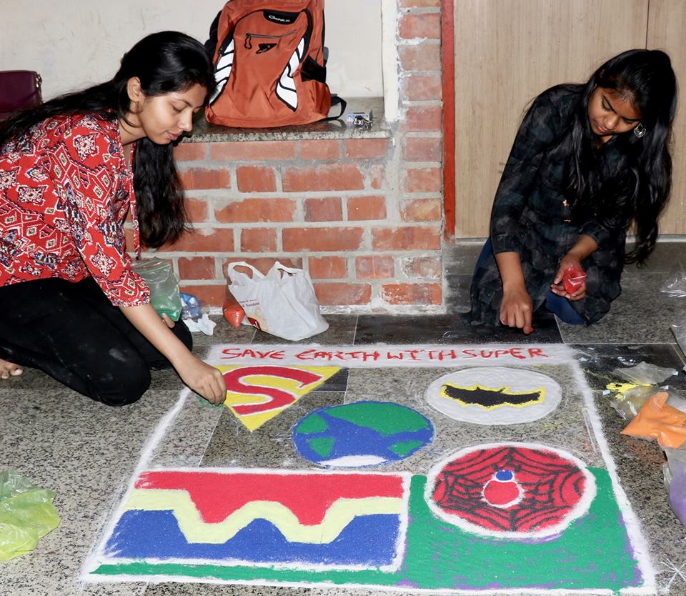 Glimpses from the Rangoli Competition