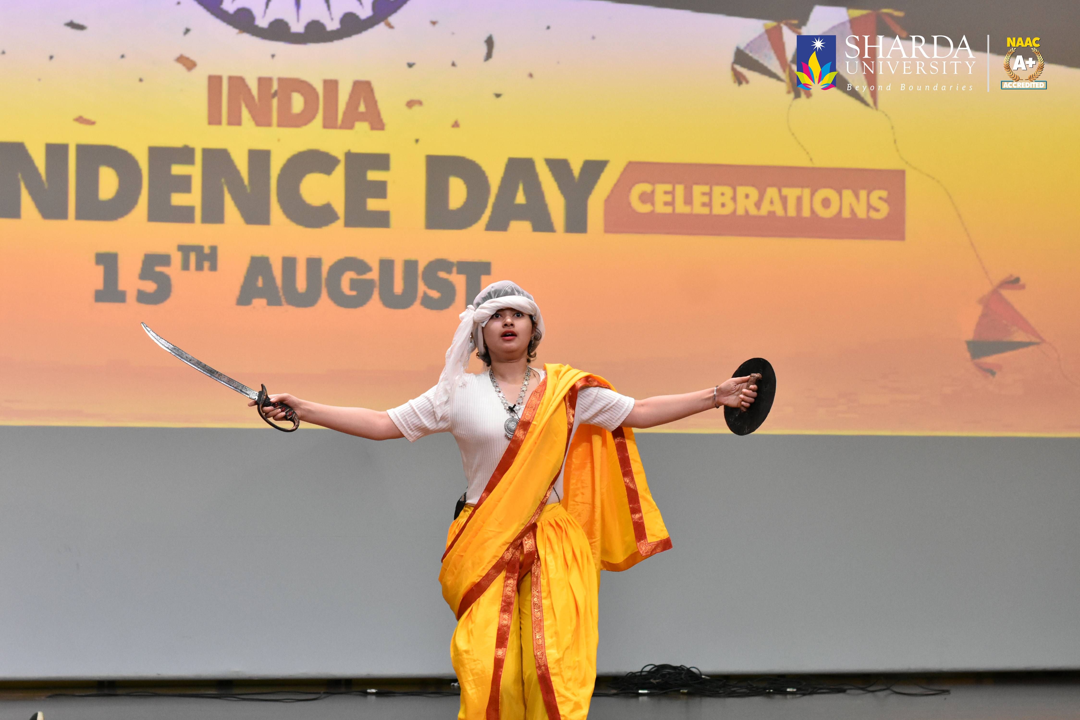 77th Independence Day Celebration at Sharda University