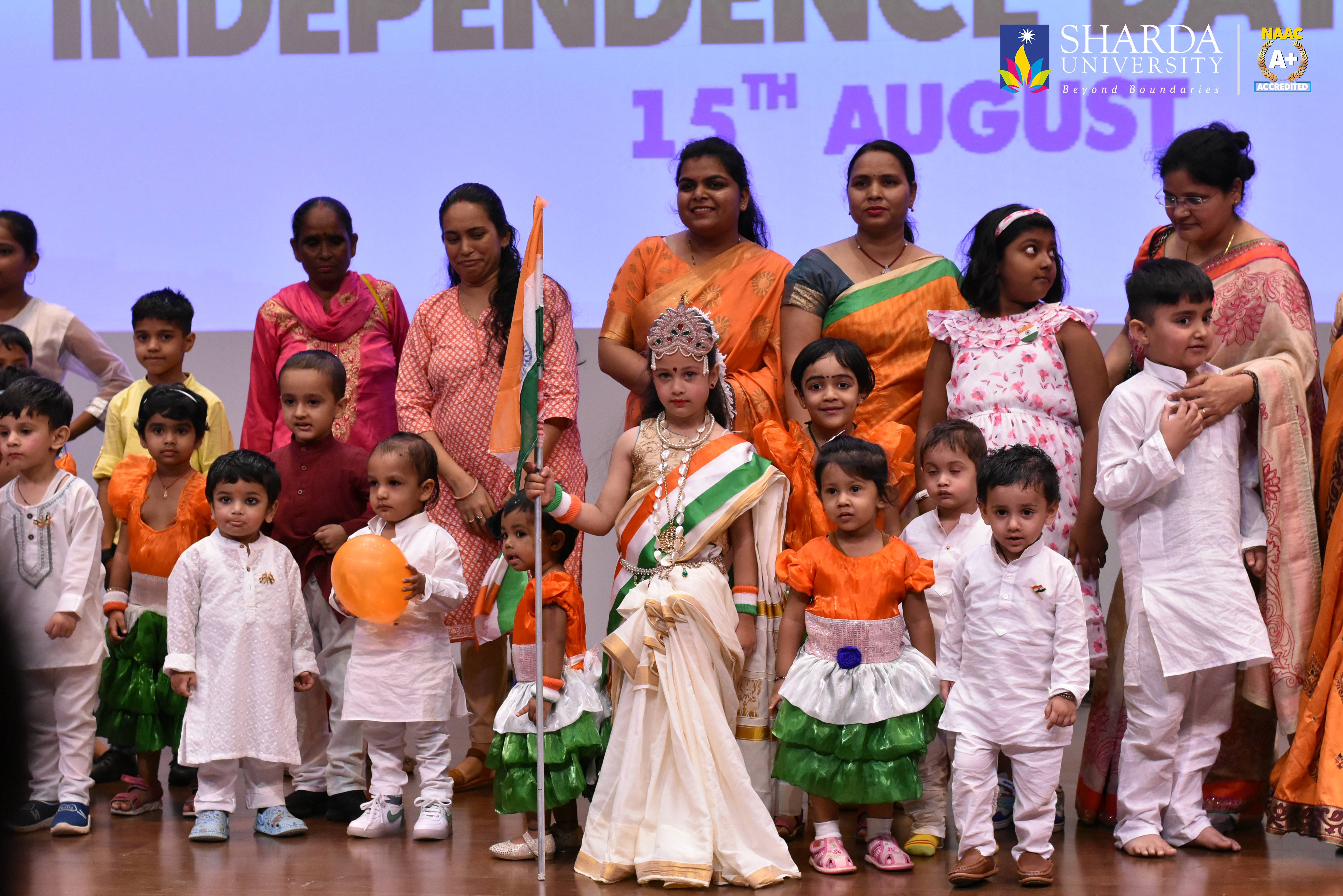 77th Independence Day Celebration at Sharda University