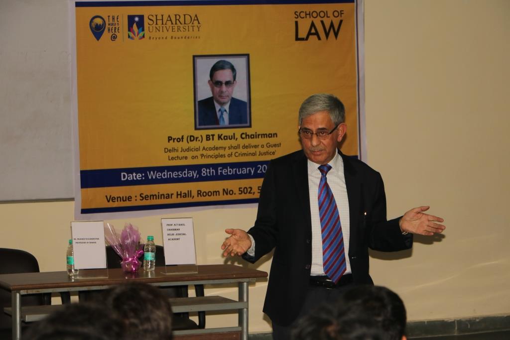 Prof. B.T Kaul, Chairma, Delhi Judicial Academy